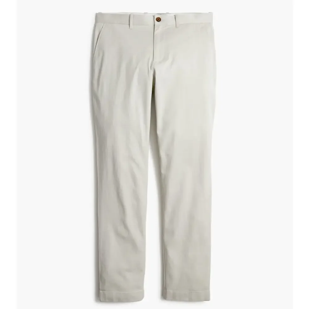 J.Crew Flex Athletic Slim-Fit Chino Pant Mens 34x34 Stone Stretch Button Zip fly